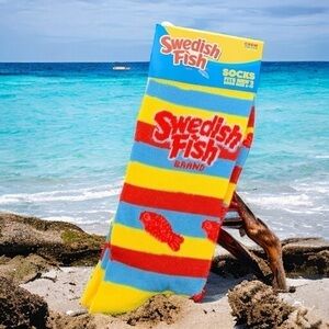 Swedish Fish Socks | NWT Crew Socks | Size Men's 6-12